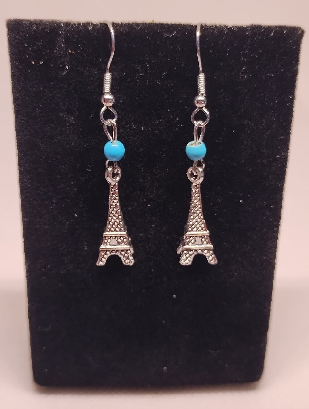 Eiffel Tower Turquoise Earrings Womens Jewelry New G28